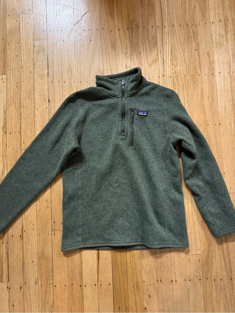 Patagonia Olive Green Half-Zip Pullover